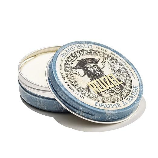 Reuzel Wood and Spice Beard Balm - All-In-One Treatment for a Fresh, Polished Beard - Conditioning, Sculpting, and Shaping Moisturizer with Shea Butter and Argan Oil - Woody Spice Fragrance
