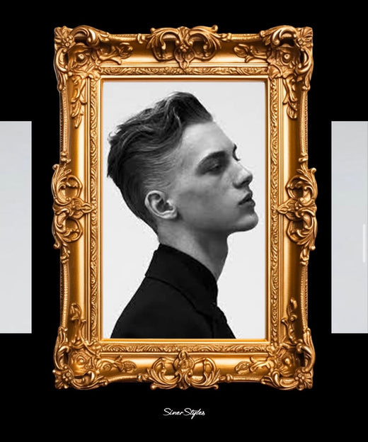Scissor-cut classic style with flow by Siner at Cali's Finest Barbershop, Bakersfield
