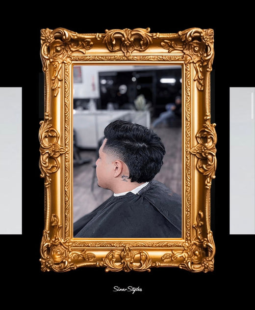Textured haircut with a blurry blend by Siner at Cali's Finest Barbershop, Bakersfield